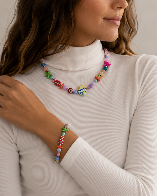 Fish Necklace & Bracelet Set