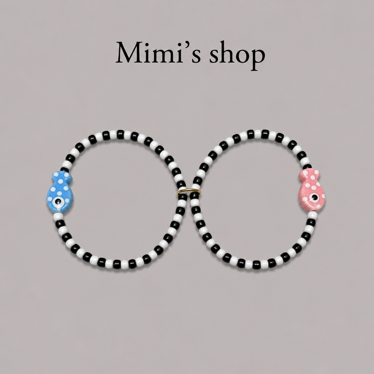 Blanco y Negro Bracelet Set