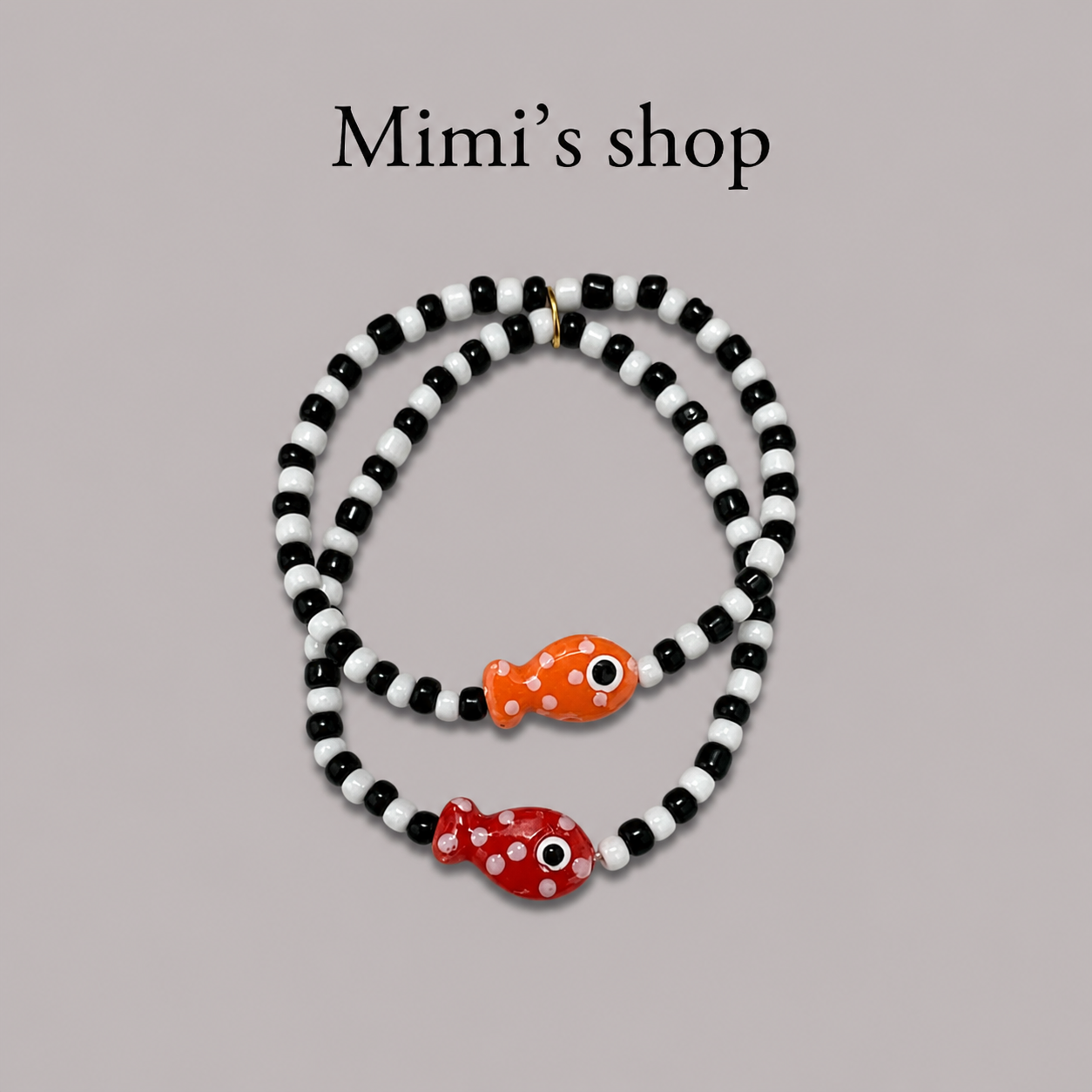 Blanco y Negro Bracelet Set