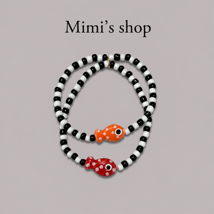 Blanco y Negro Bracelet Set