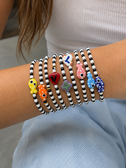 Blanco y Negro Bracelet Set
