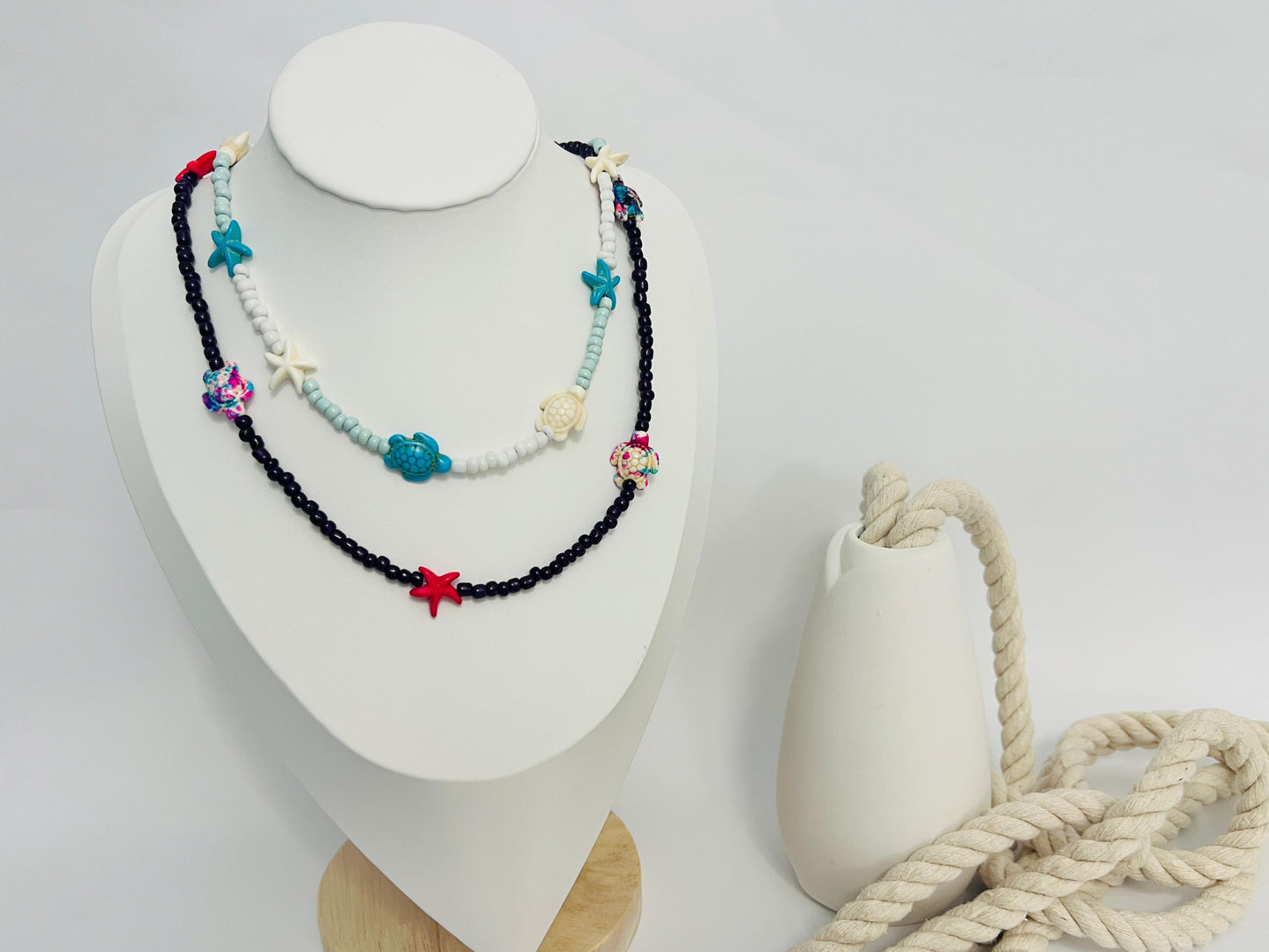 Turtles and Starfish Necklace