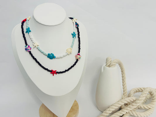 Turtles and Starfish Necklace