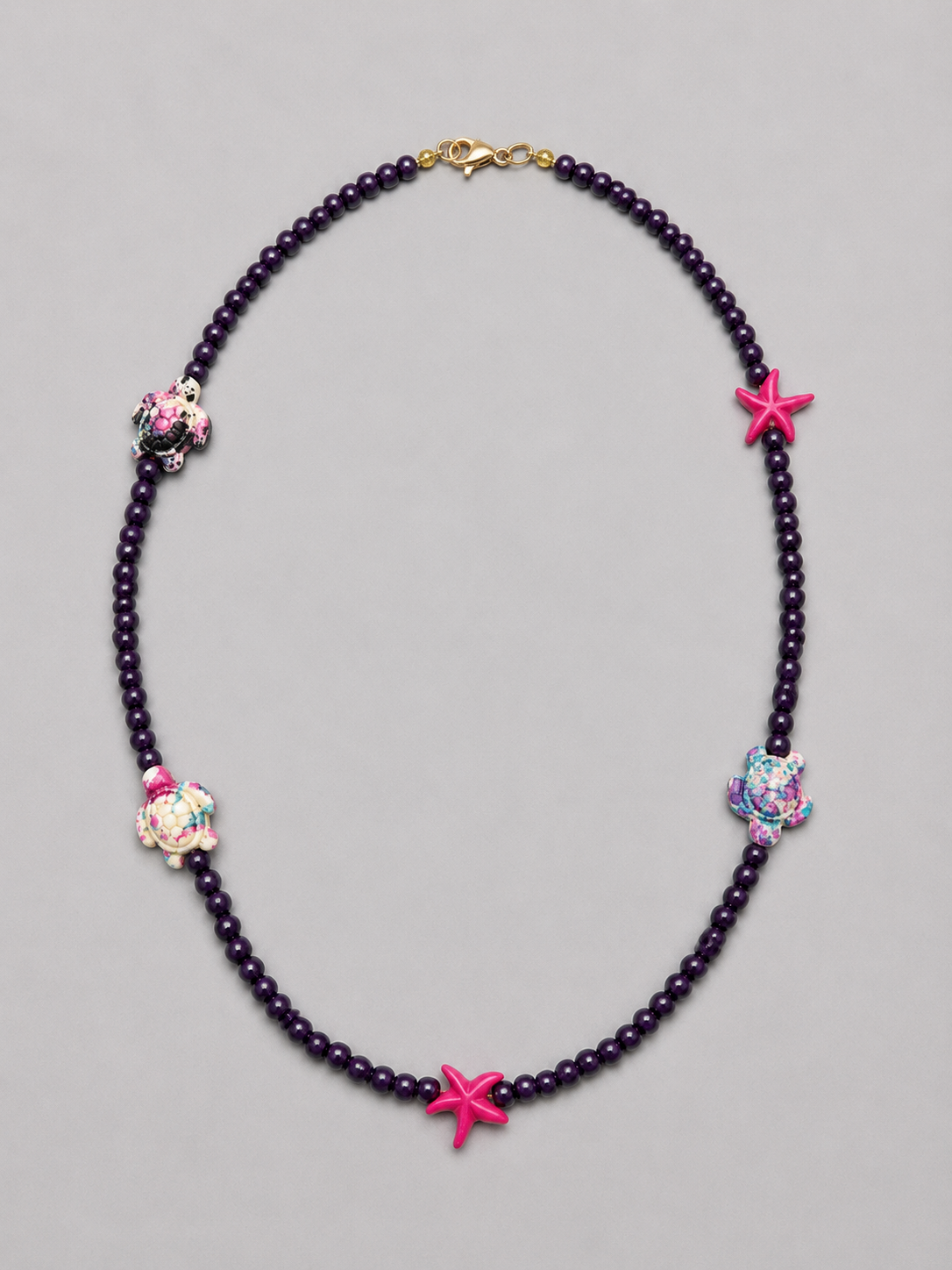 Turtles and Starfish Necklace