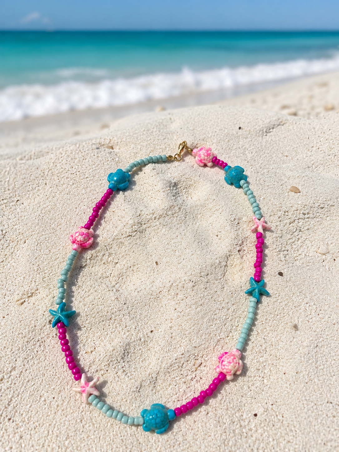 Turtles and Starfish Necklace