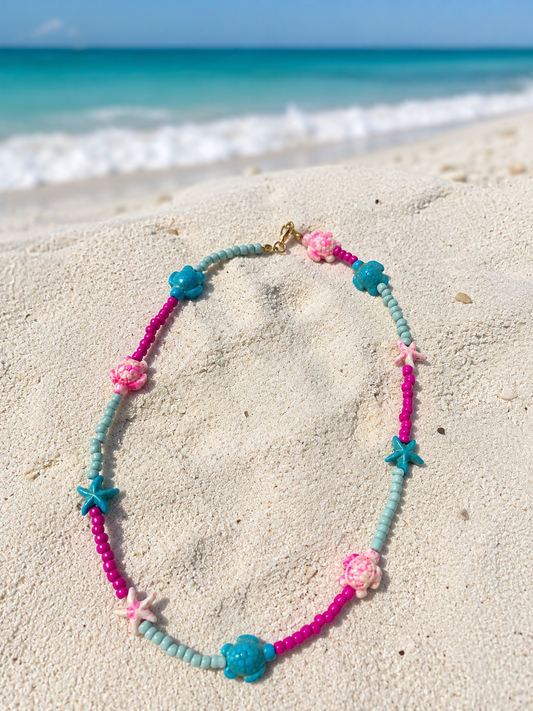 Turtles and Starfish Necklace